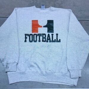Gray Football Sweatshirt